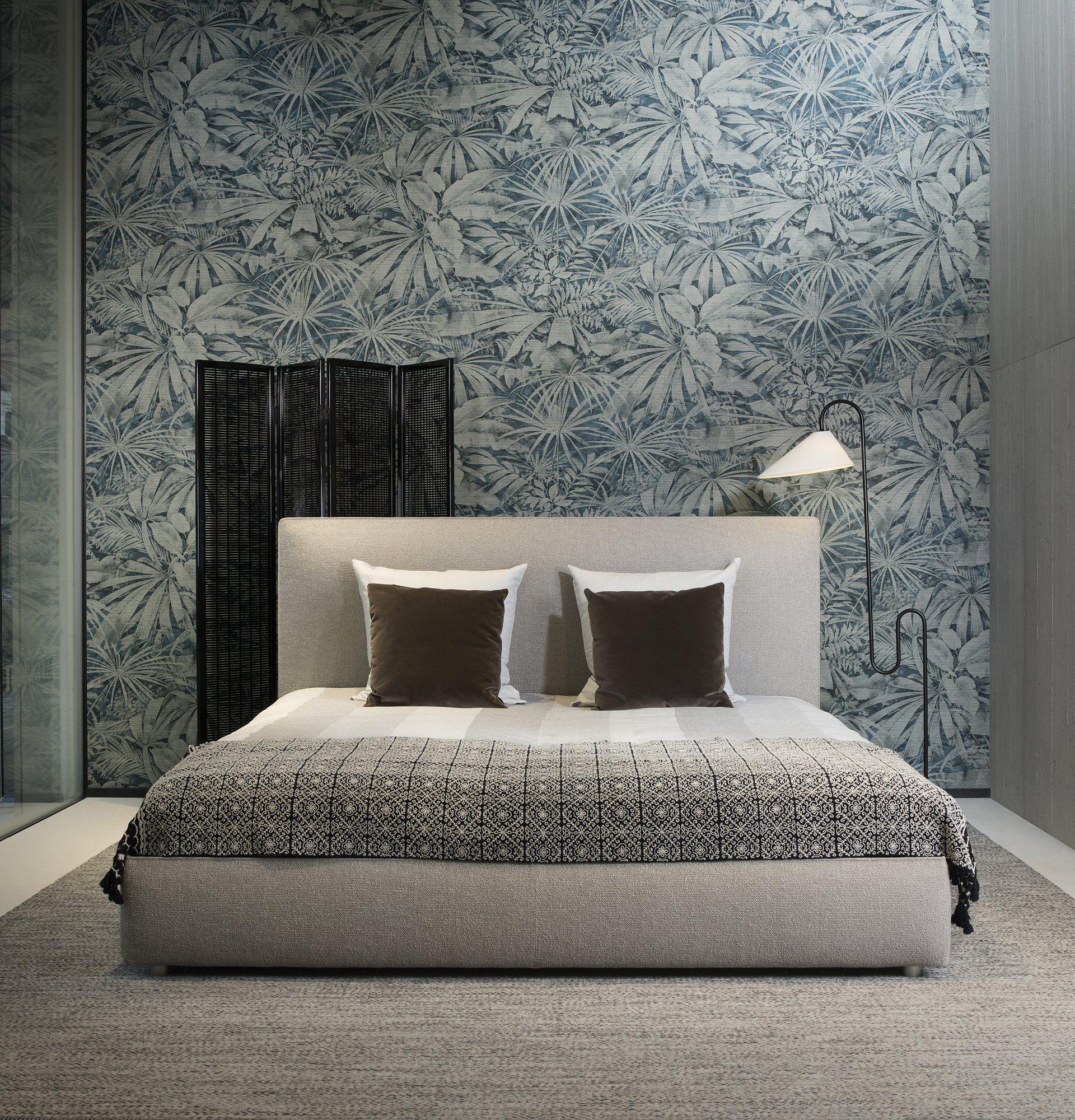 1920x2000 Grove in Taupe Jungle. Green wallpaper, Wallpaper direct, Palm leaf wallpaper