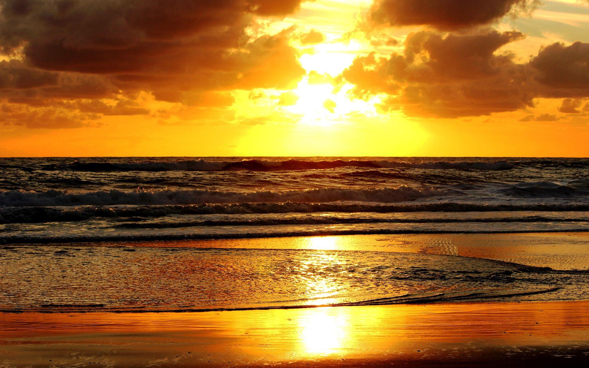 1920x1200 Most Downloaded Sunset Scenery Image Yellow Sunset