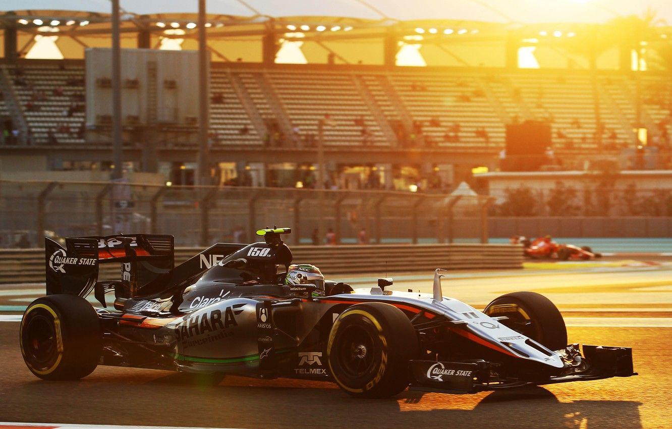 1332x850 Wallpaper Sunset, Formula Sahara, Force India, Sergio Perez image for desktop, section спорт