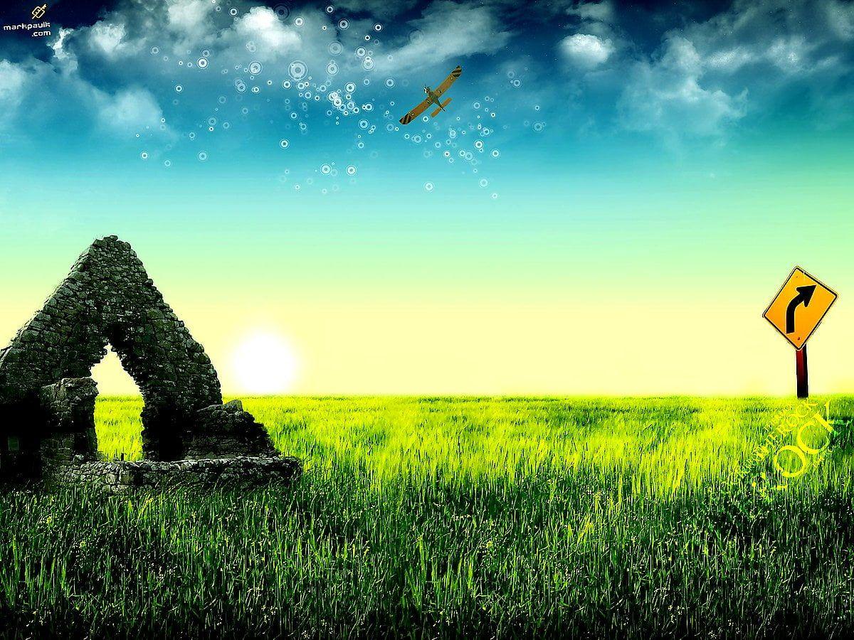 1200x900 Nature, Clouds, Paddy Field wallpaper. TOP Free pics