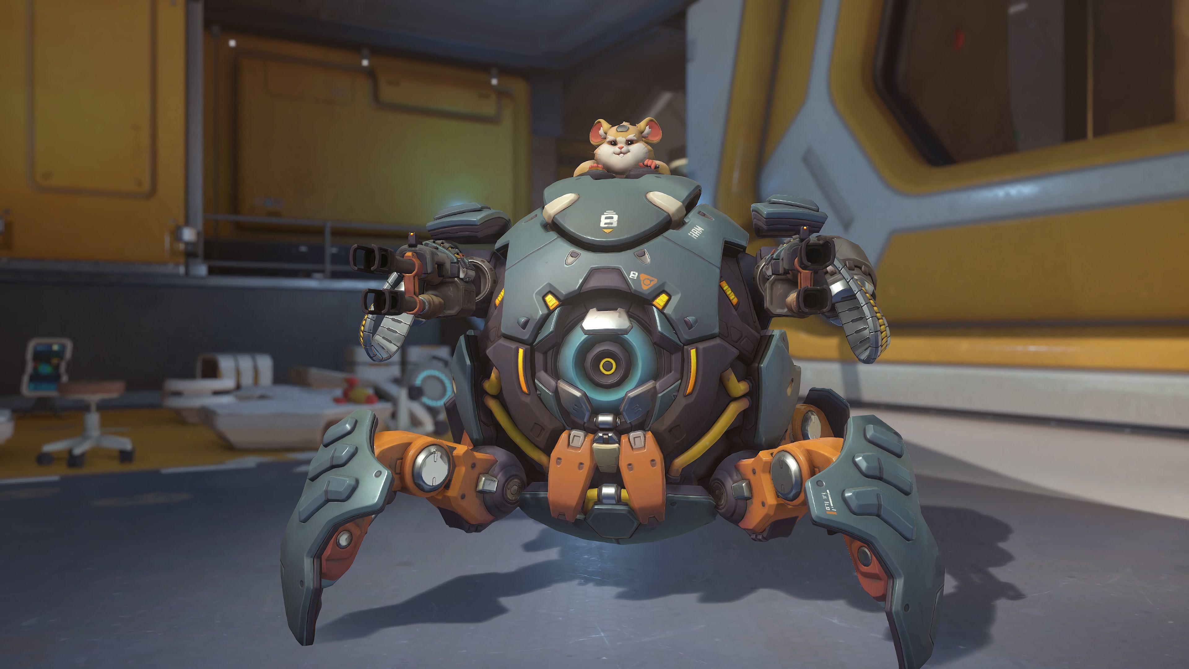 3840x2160 Wrecking Ball Hammond Overwatch 4K