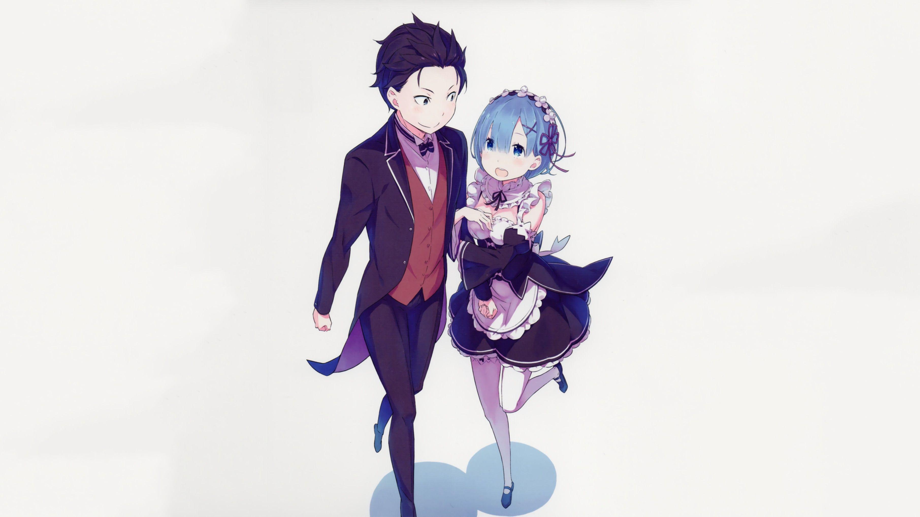3623x2038 px anime Natsuki Subaru Re: Zero Kara Hajimeru Isekai Seikatsu Rem (Re: Zero)