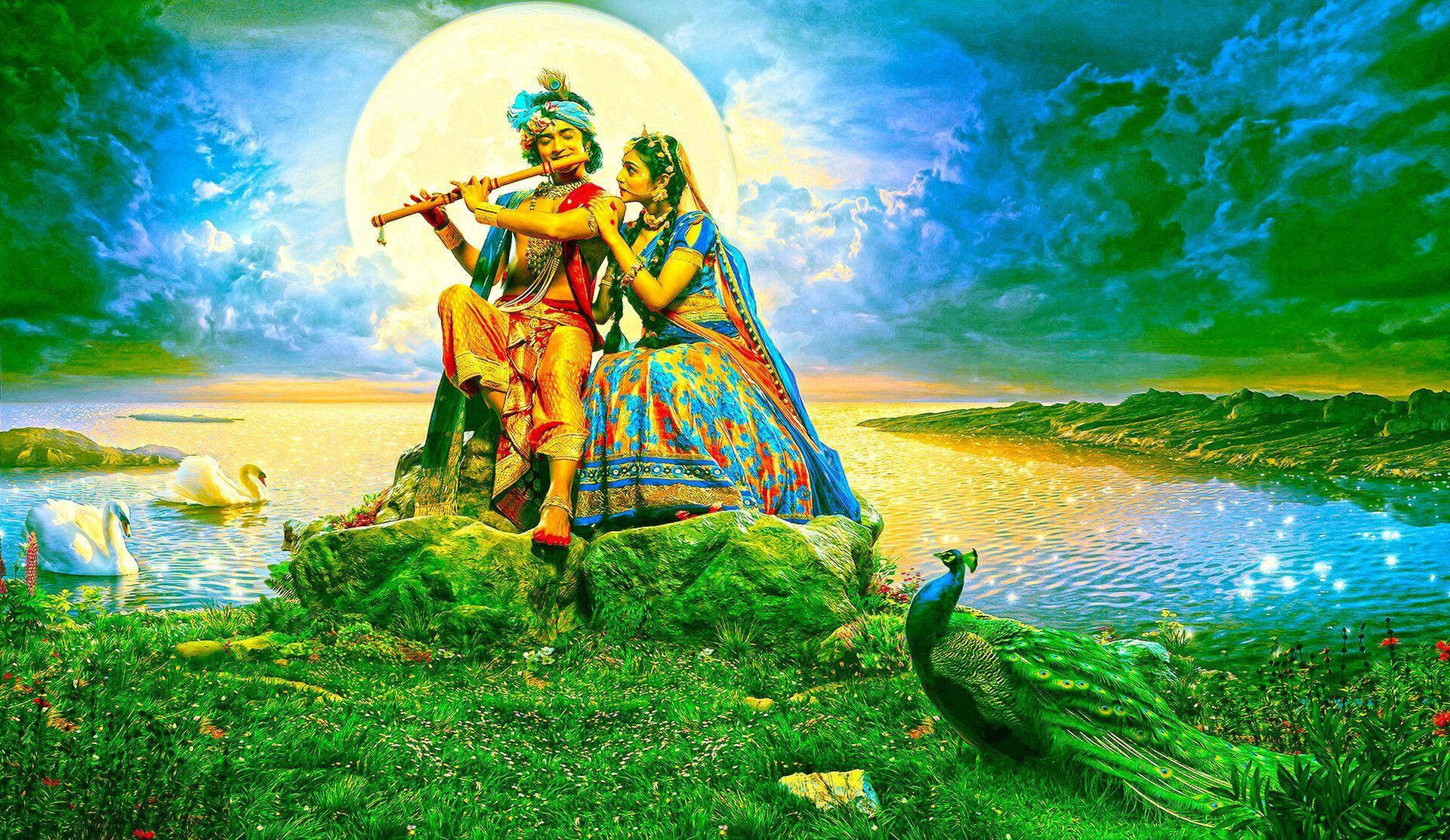 Buy HD File Shri Radha Radha Krishna 4k High Quality Wallpaper Online in  India  Etsy