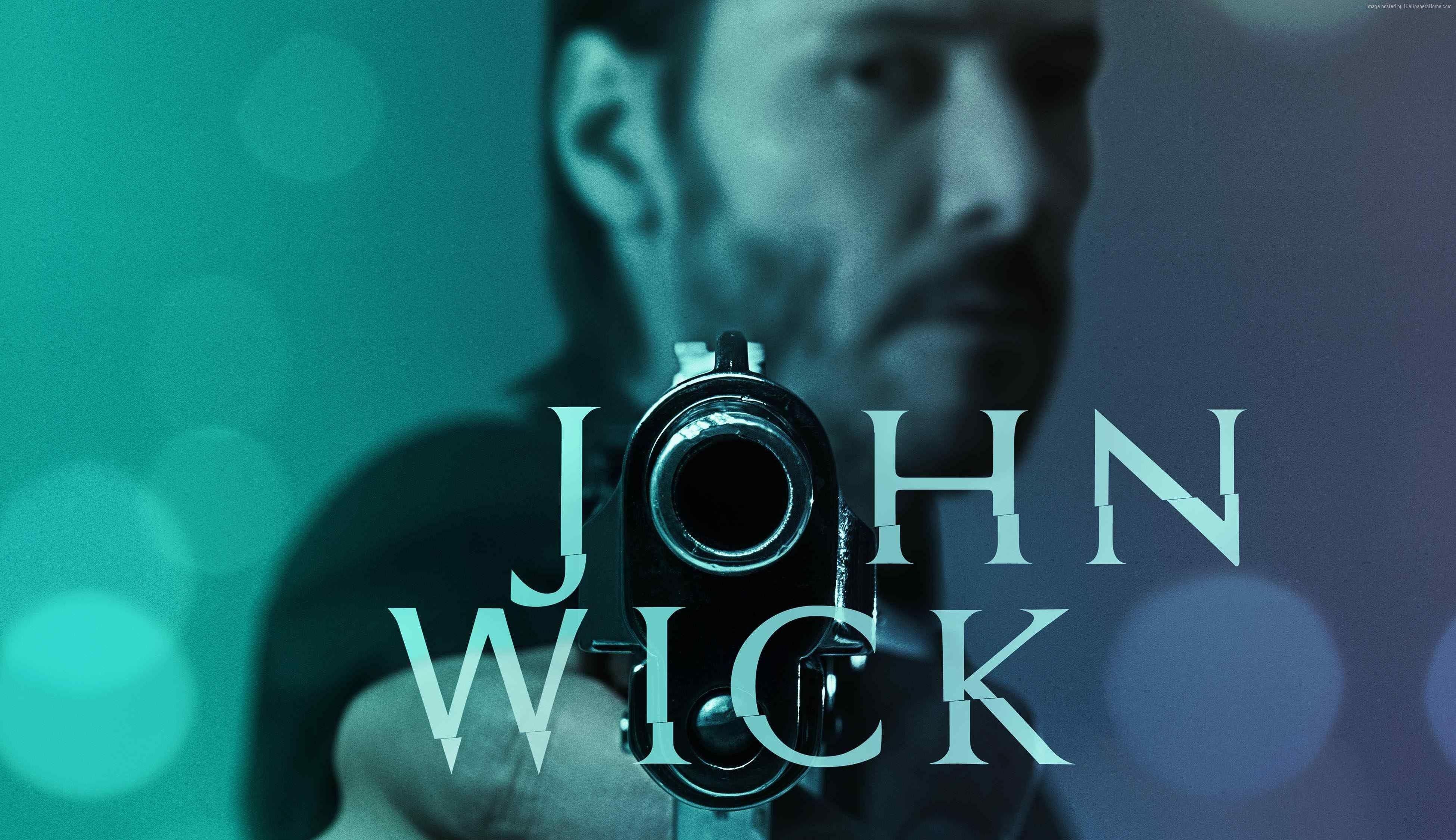 3900x2250 #Willem Dafoe, #film, #Keanu Reeves, #green, #John Wick, #gun, # #poster, #Michael Nyqvist, #weapon, #blue, #movie. Mocah HD Wallpaper