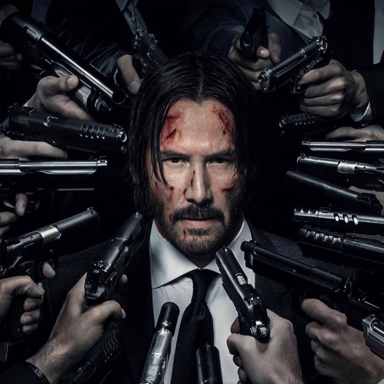 1280x1280 Keanu Reeves John Wick gun movies actor men indoors weapon wallpaper • Wallpaper For You HD Wallpaper For Desktop & Mobile