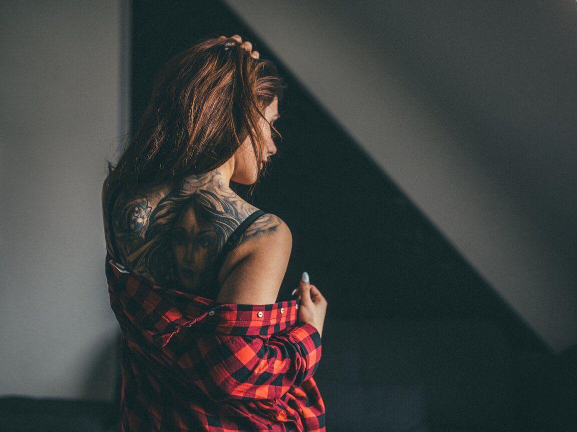 1152x864 Girl Tattoos On Back 1152x864 Resolution HD 4k Wallpaper, Image, Background, Photo and Picture