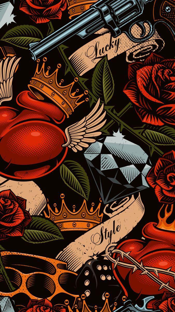675x1200 Tattoos ☠️. Wallpaper, Cool wallpaper, Aesthetic wallpaper