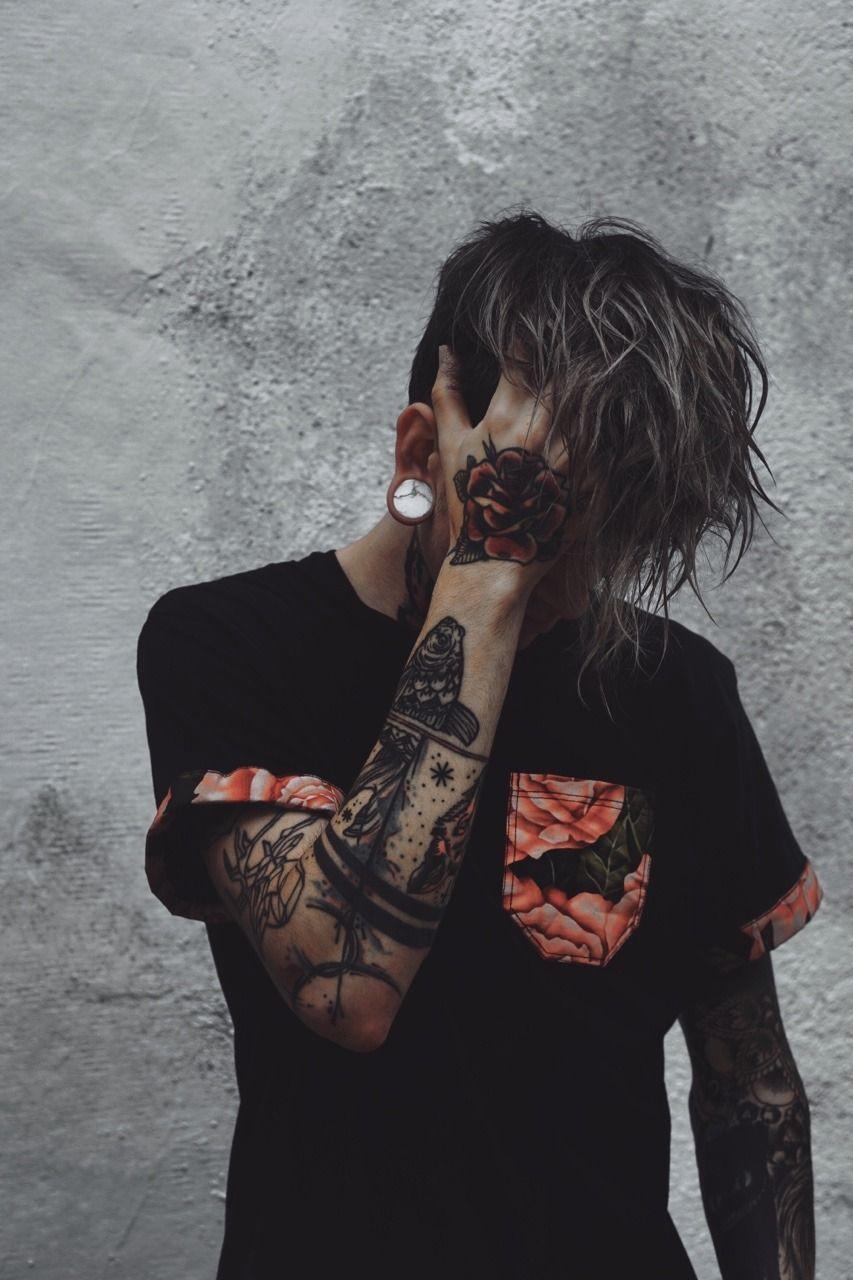 853x1280 Tattoo Boy Wallpaper