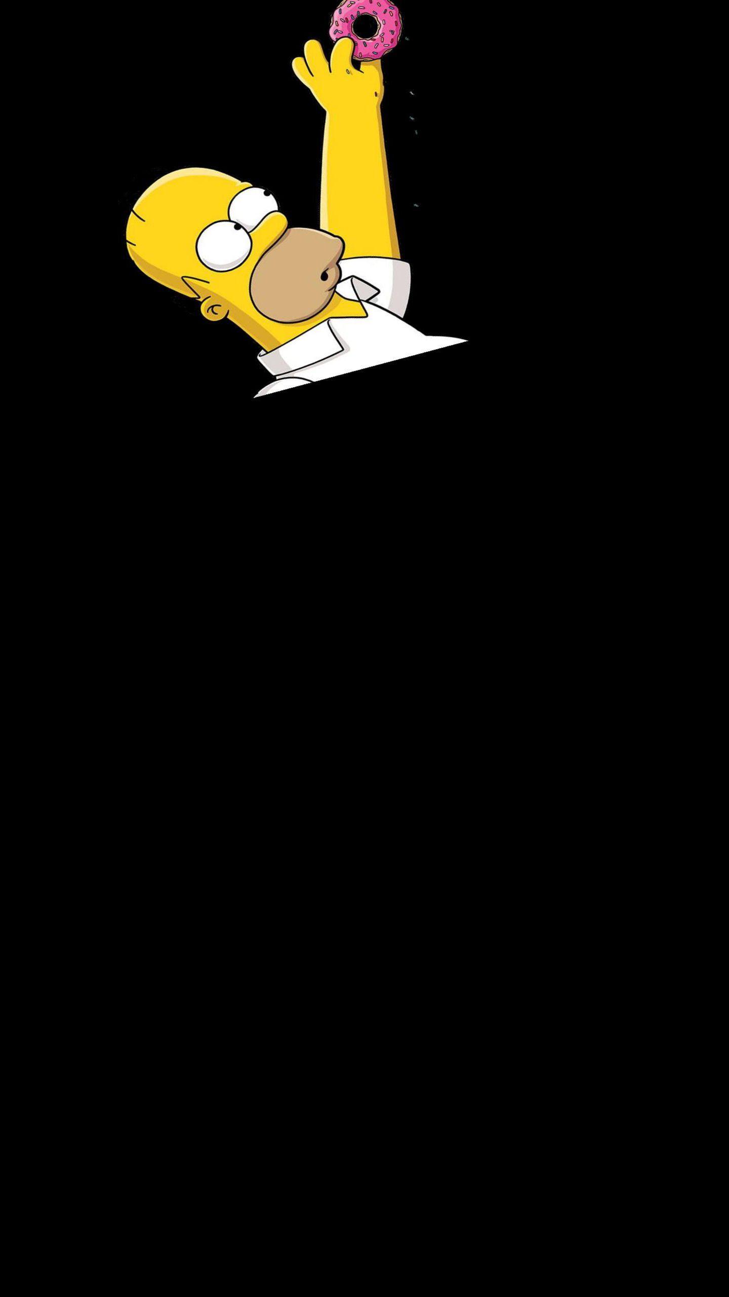 1440x2560 Homer Simpson Donut Amoled Wallpaper. Samsung galaxy wallpaper, iPhone wallpaper winter, Funny phone wallpaper