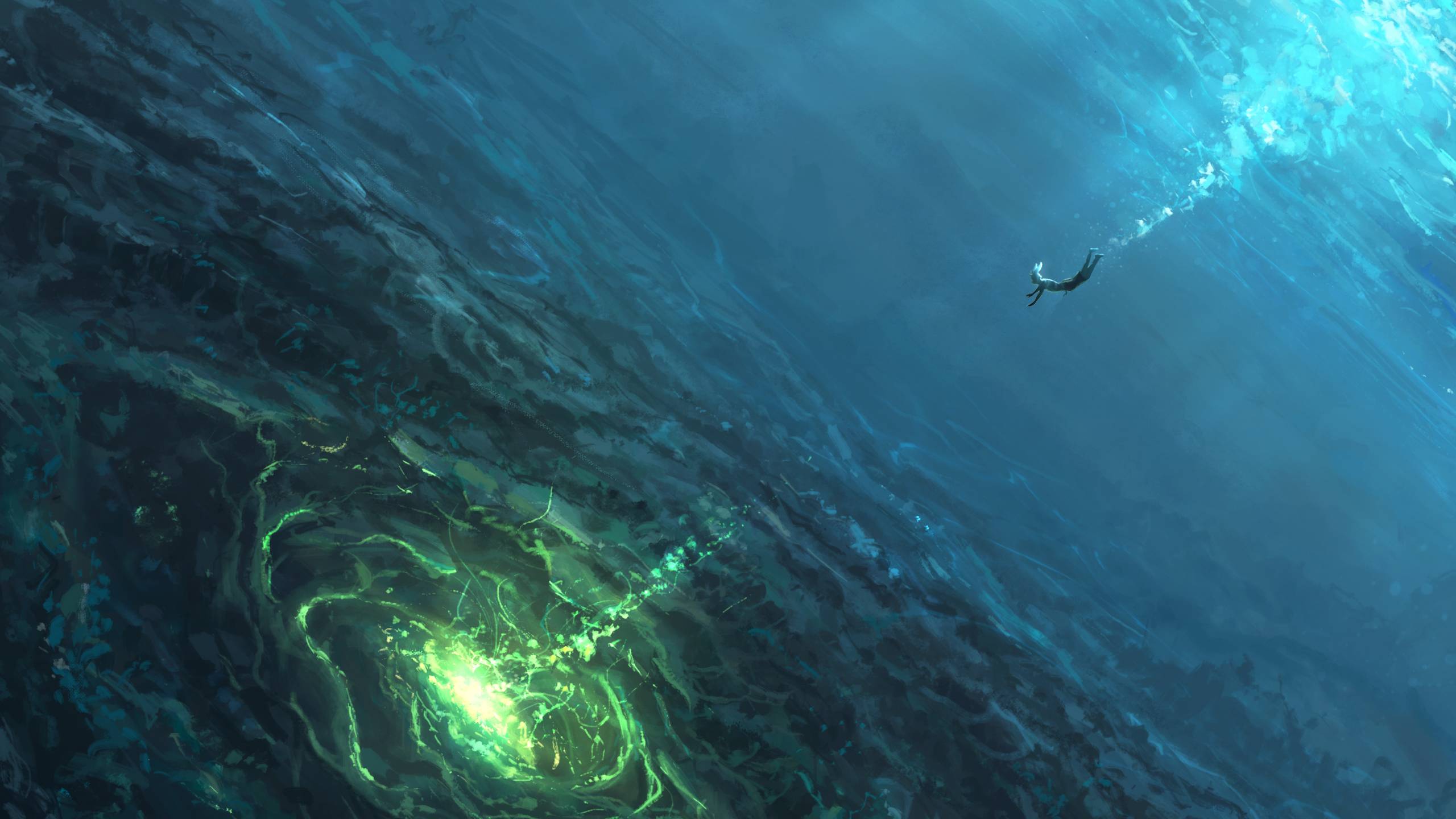 2560x1440 In The Oceans Deep 1440P Resolution Wallpaper, HD Artist 4K Wallpaper
