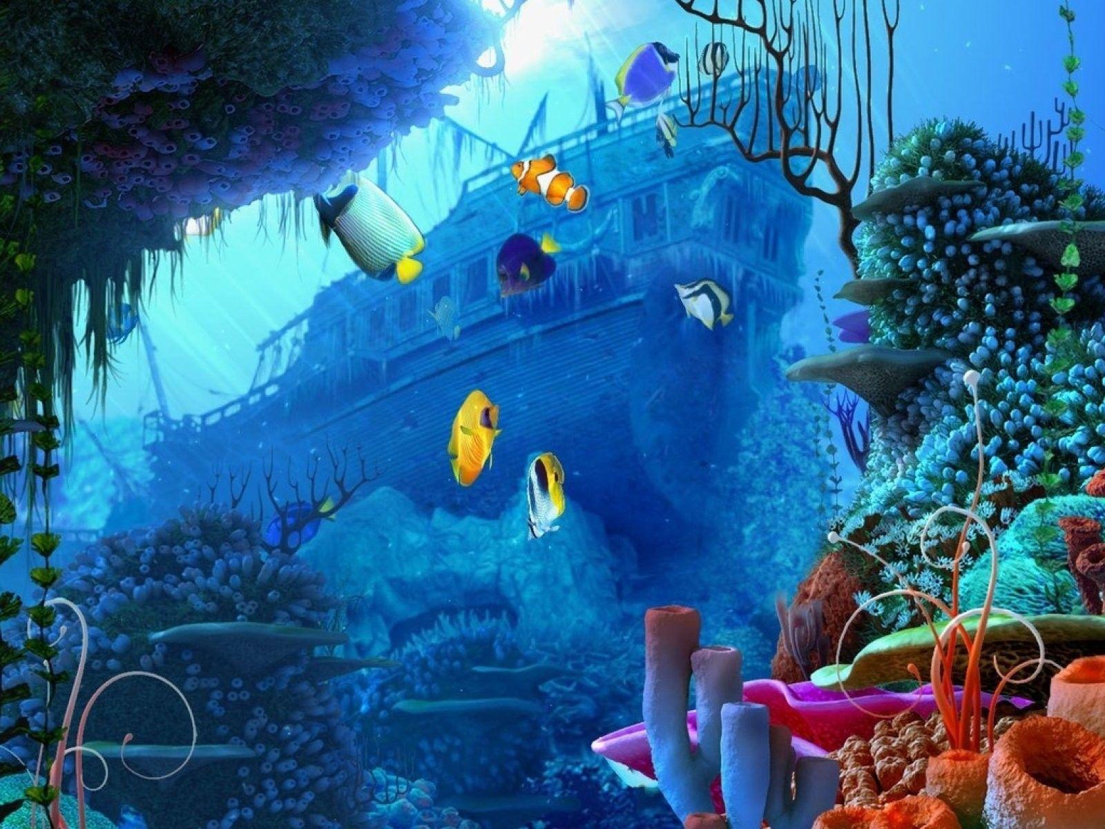 1600x1200 Deep, Sea Picture, Ocean Background, Sea, Underwater, Macfish, Ocean, Sealife, Fishes, Nature,. Full HD Wallpaper