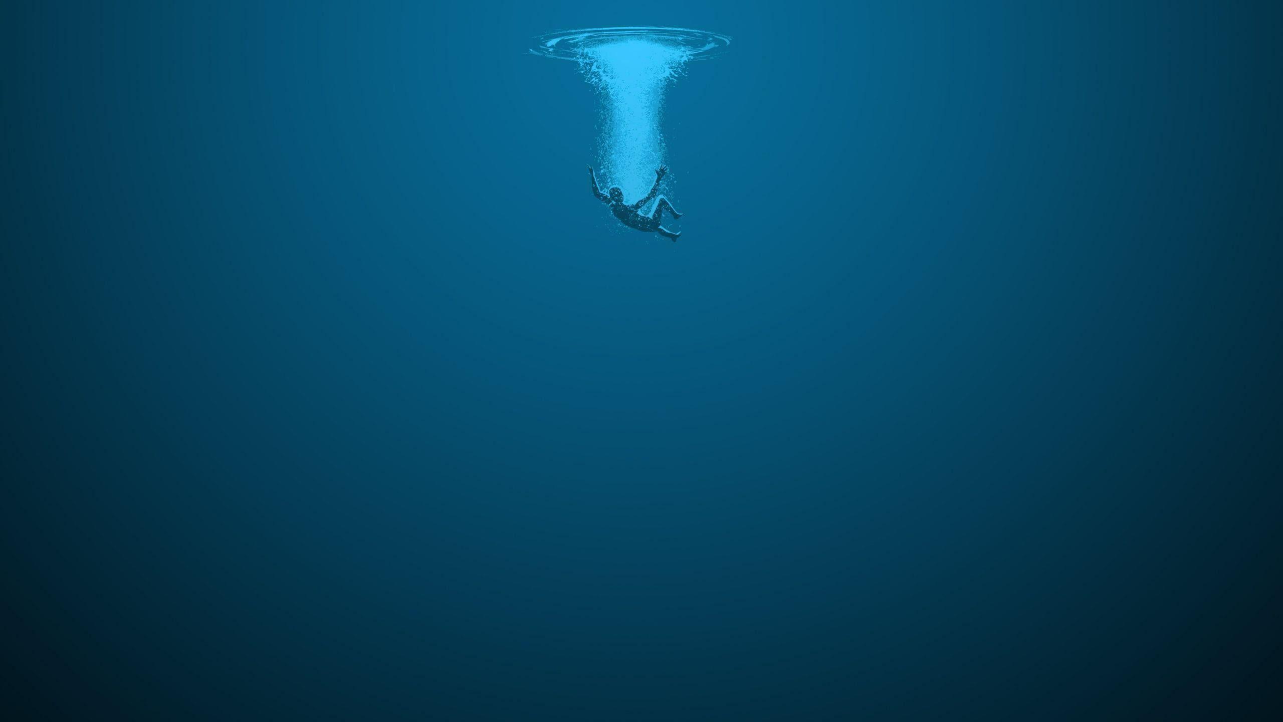 2560x1440 Deep Blue Sea Wallpaper