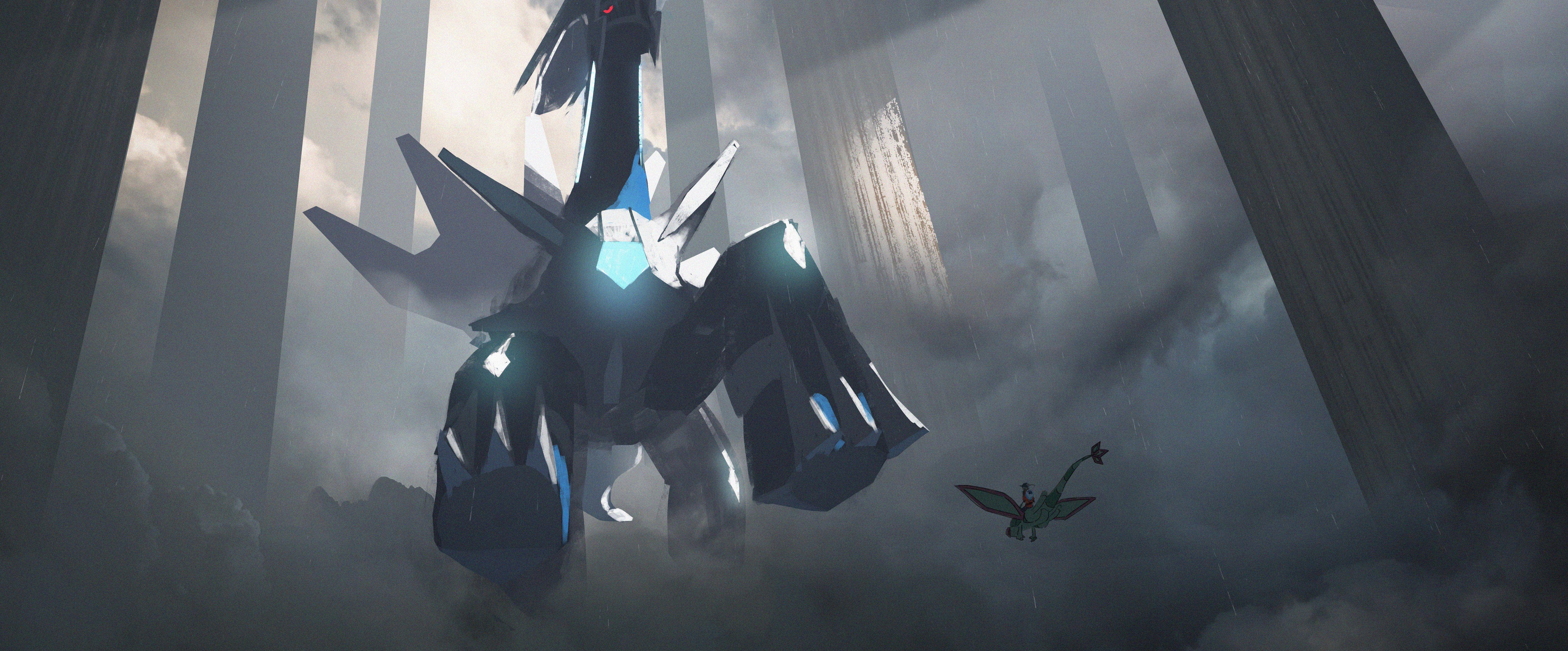6000x2492 Dialga Pokemon Flygon Pokemon Wallpaper:6000x2492