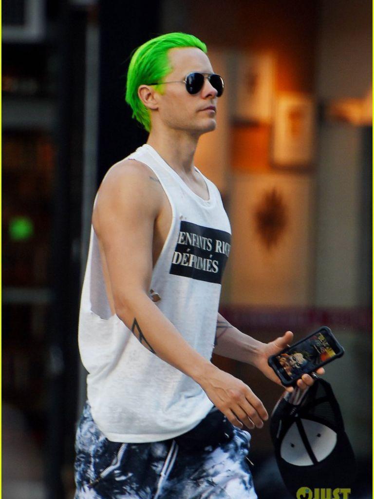 768x1024 Free download EXCLUSIVE Jared Leto digging his Green Hair while taking a stroll in [800x1200] for your Desktop, Mobile & Tablet. Explore Jared Leto Joker iPhone Wallpaper