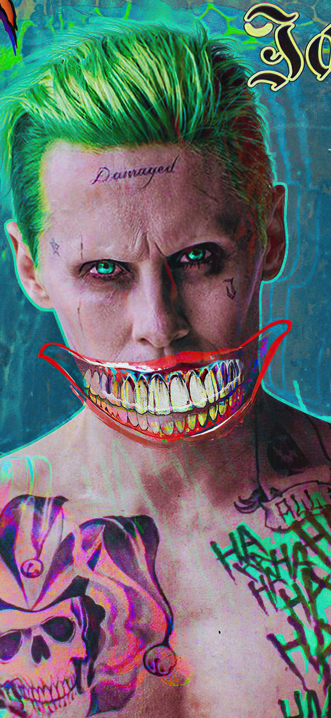 1125x2436 Jared Leto Joker FanArt iPhone XS, iPhone iPhone X Wallpaper, HD Movies 4K Wallpaper