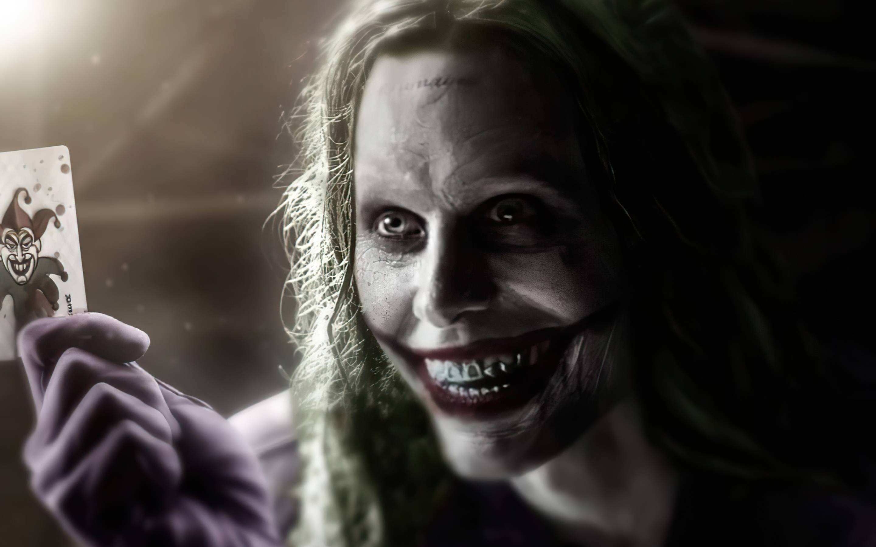 2880x1800 Jared Leto Joker Justice League Crazy Art Macbook Pro Retina Wallpaper, HD Movies 4K Wallpaper