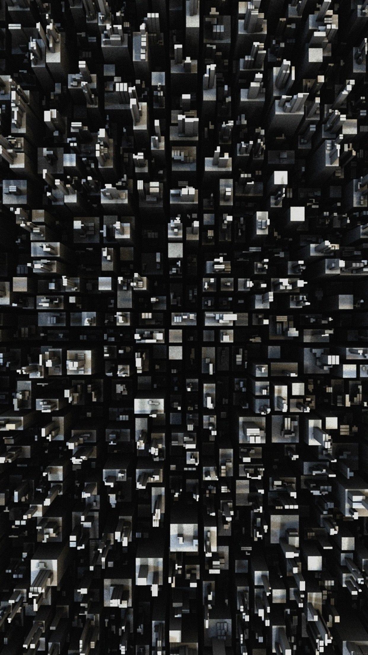 1242x2208 iPhone wallpaperd art building pattern