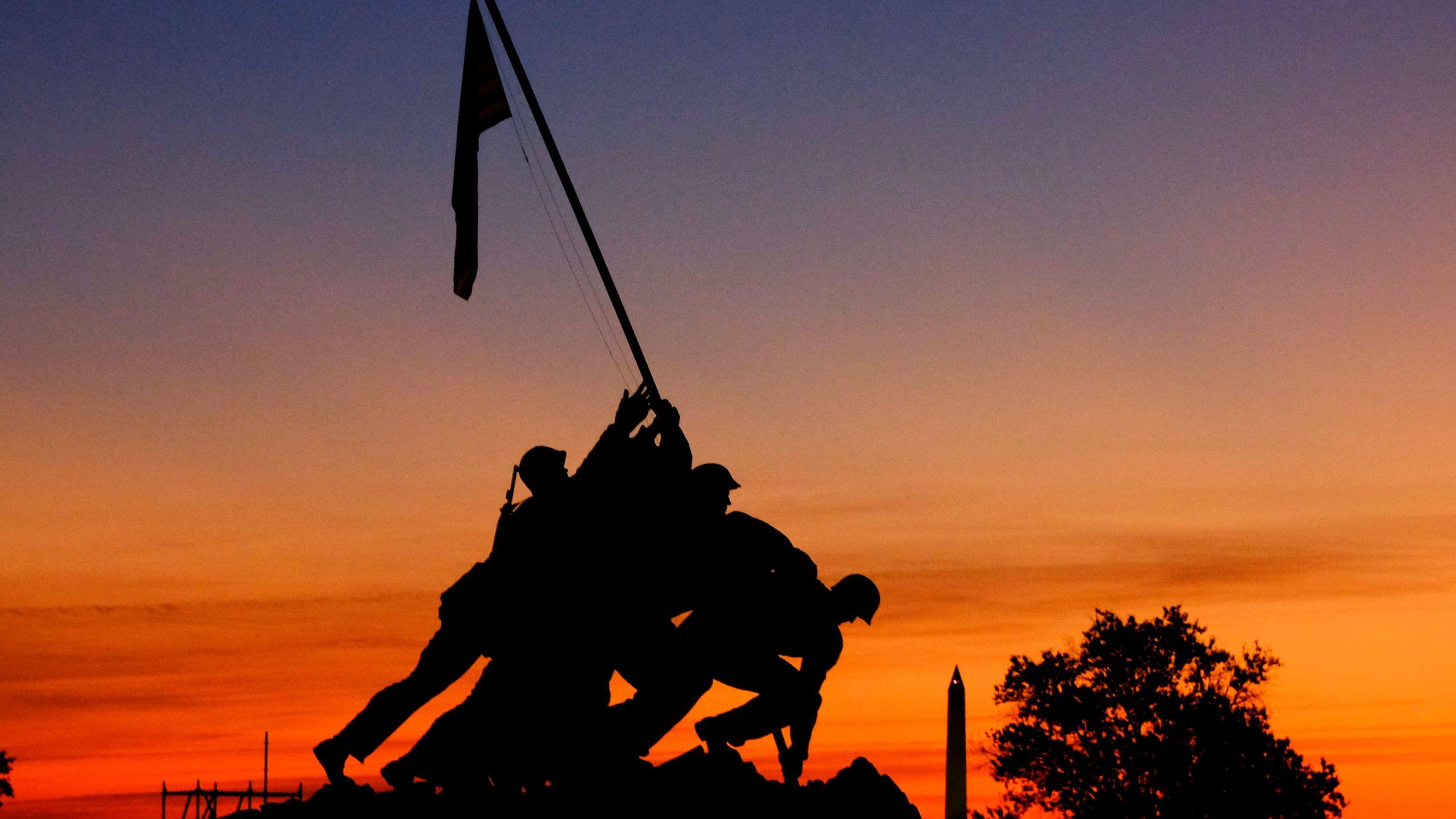 2560x1440 years ago, US Marines raised the American flag over Iwo Jima