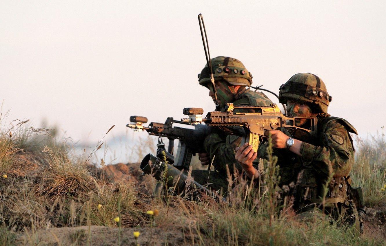 1332x850 Wallpaper weapons, soldiers, Lithuanian Army image for desktop, section мужчины