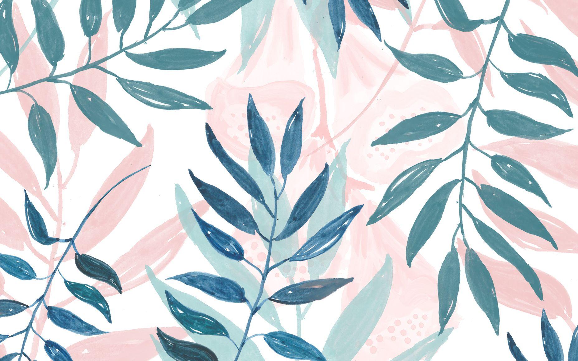 1856x1161 laptop wallpaper tumblr, leaf, pattern, green, plant, botany