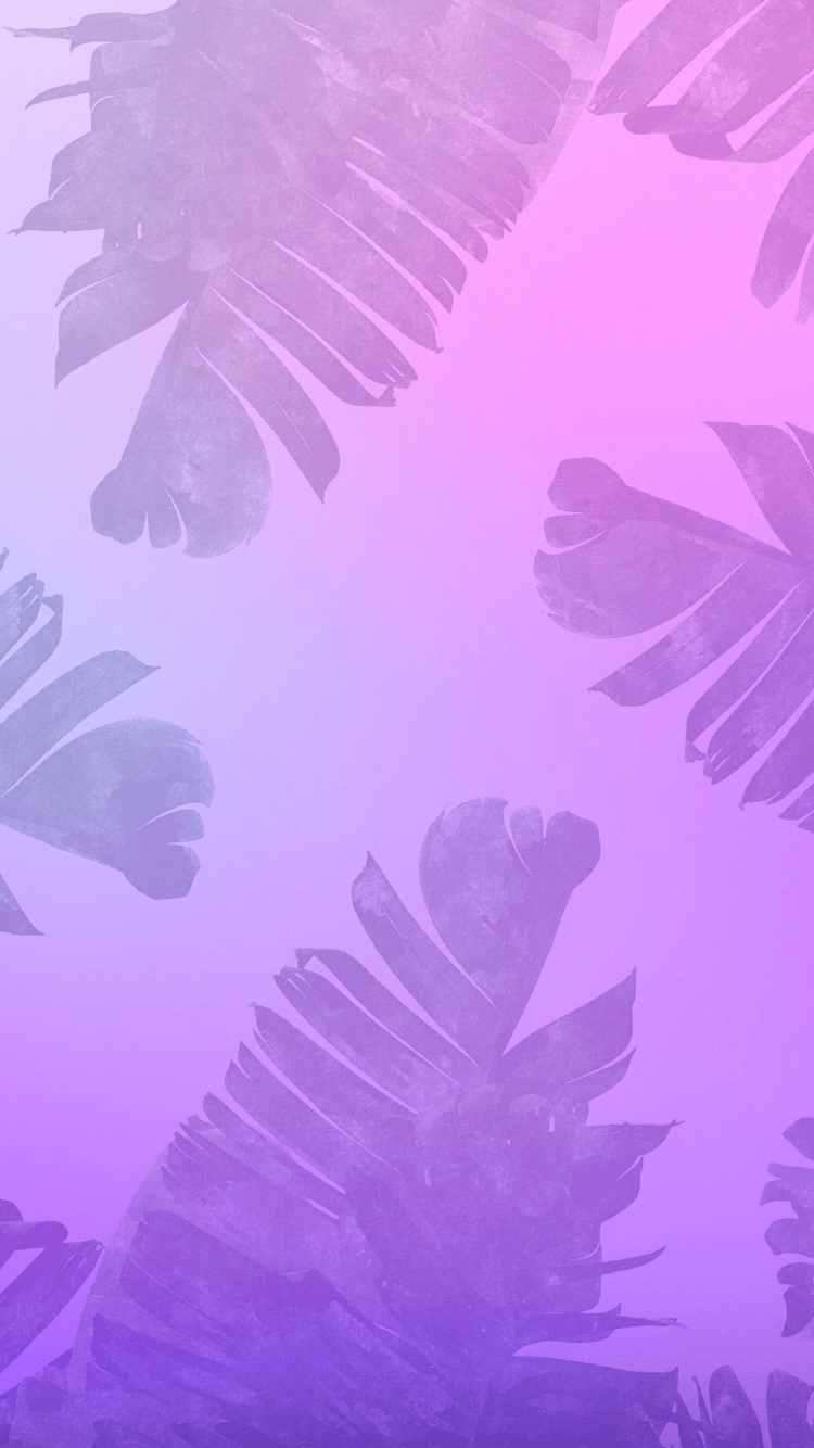 750x1334 Wallpaper, background, purple, violet, hd, summer, gradient, palm, tree, leaf, ombre. Tree wallpaper purple, Palm trees wallpaper, Ombre wallpaper iphone