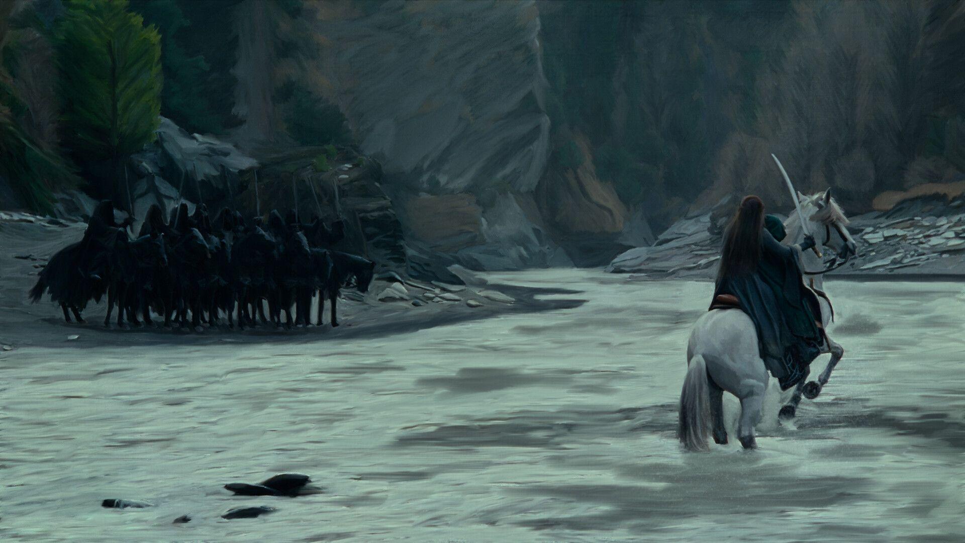 1920x1080 Arwen and Nines Drawing Wallpaper 4k (the Lord of the Rings), Buğra Gökçe