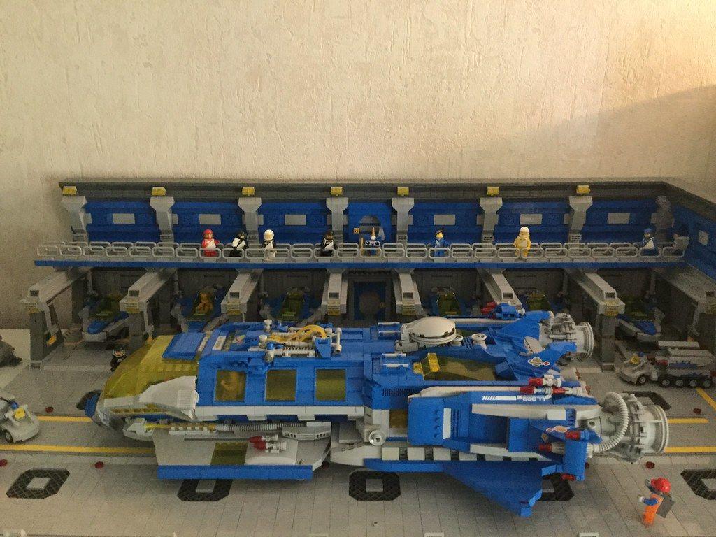 1024x768 lego space classic vaisseau spatial