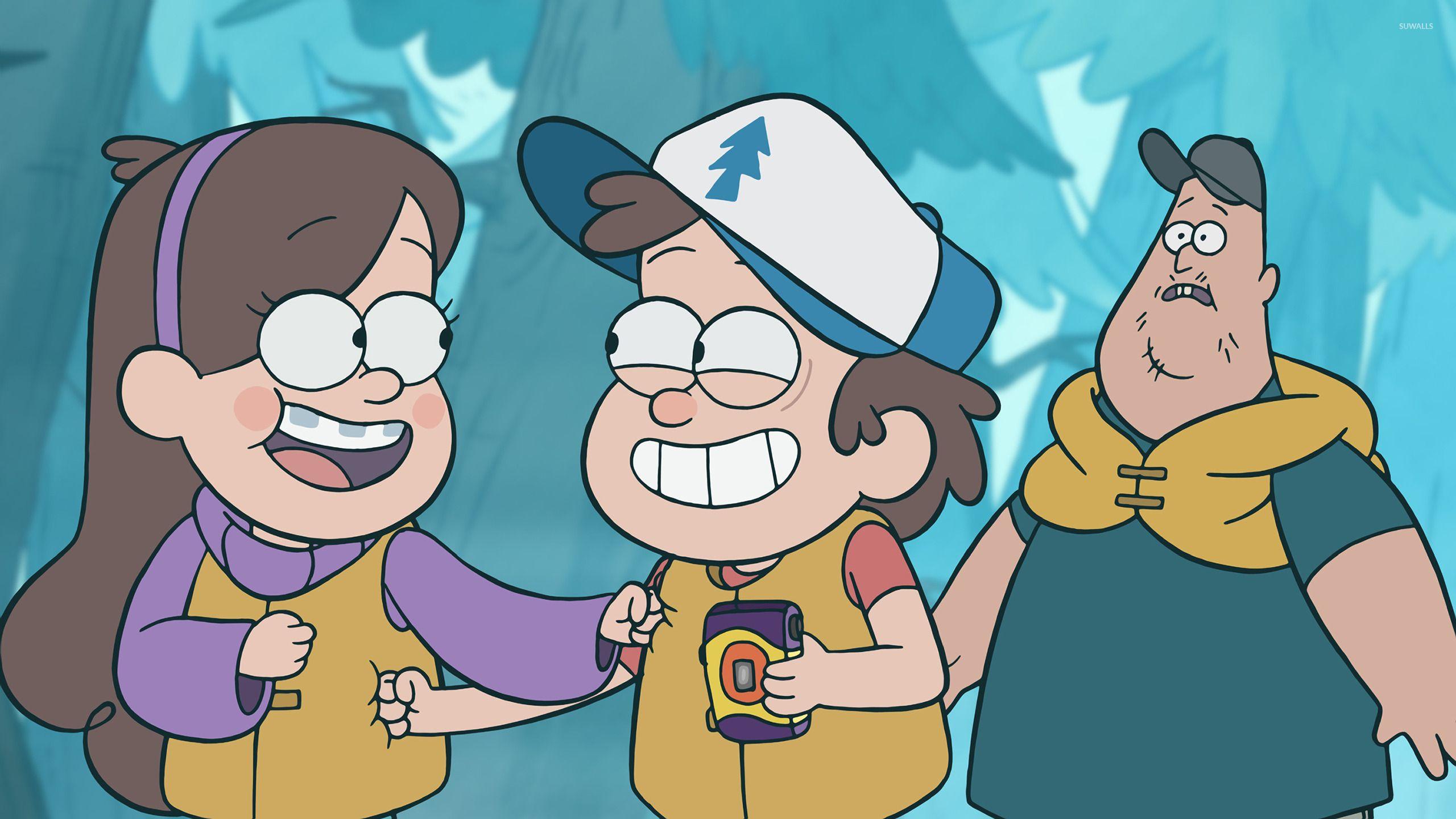 2560x1440 Soos Mabel Dipper Gravity Falls