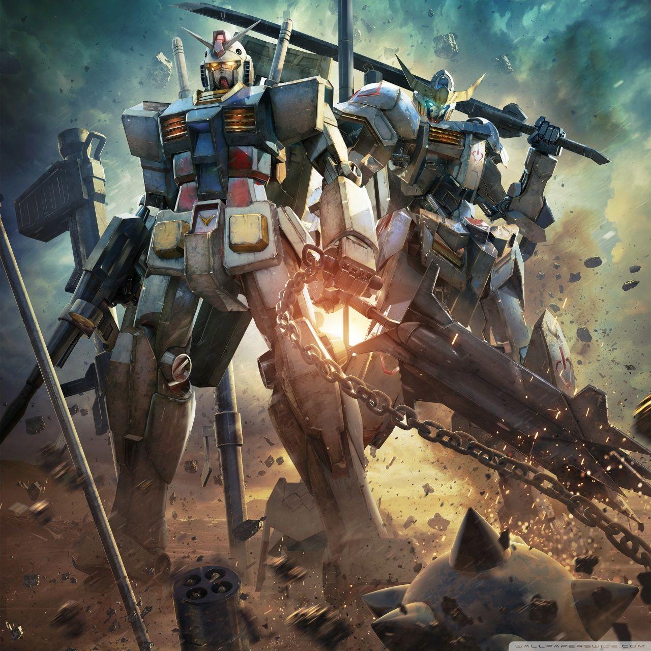 1280x1280 Ultra HD Gundam Wallpaper 4k