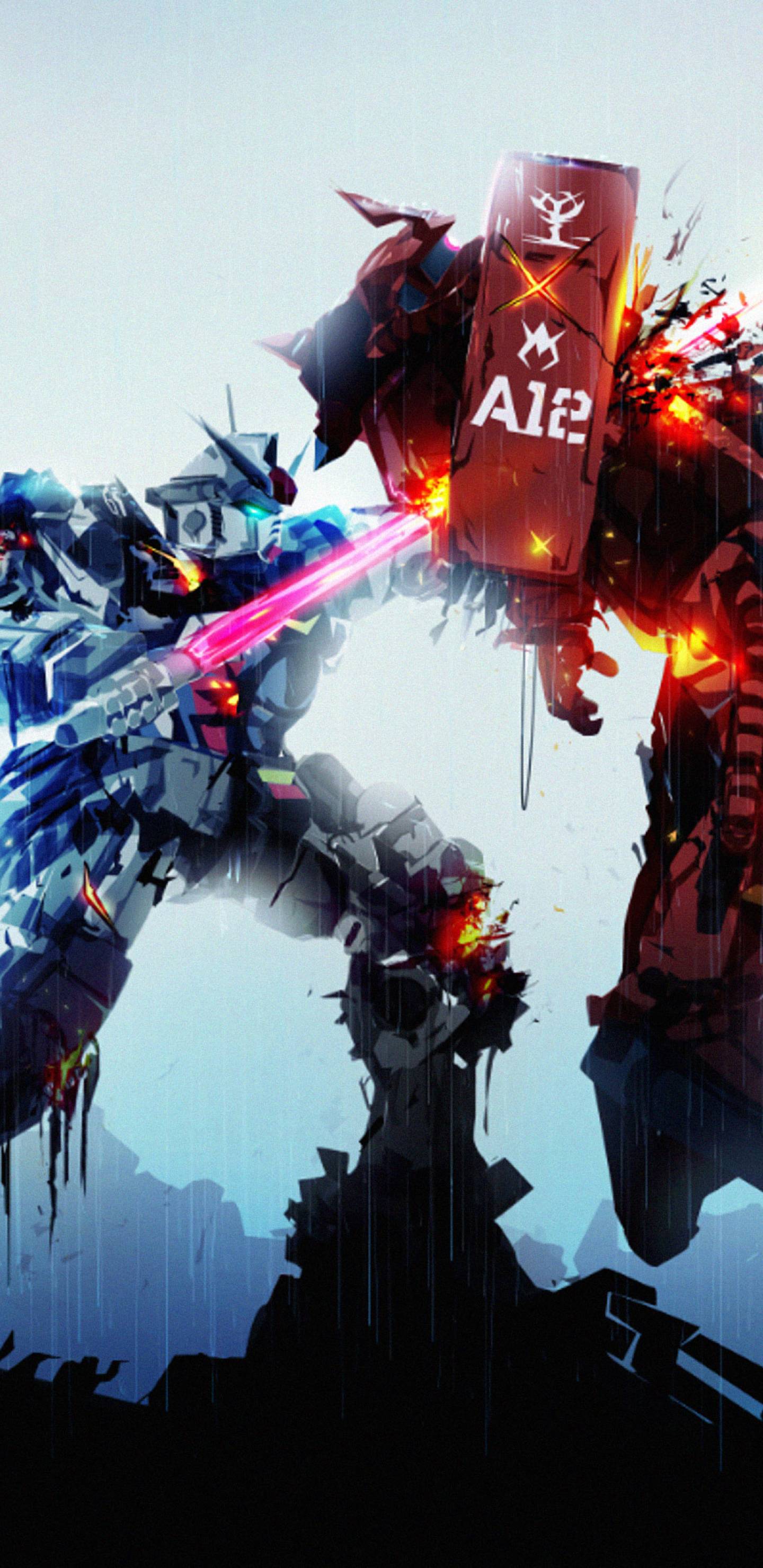 1440x2960 Gundam Robots Fight Samsung Galaxy Note S S SQHD Wallpaper, HD Anime 4K Wallpaper