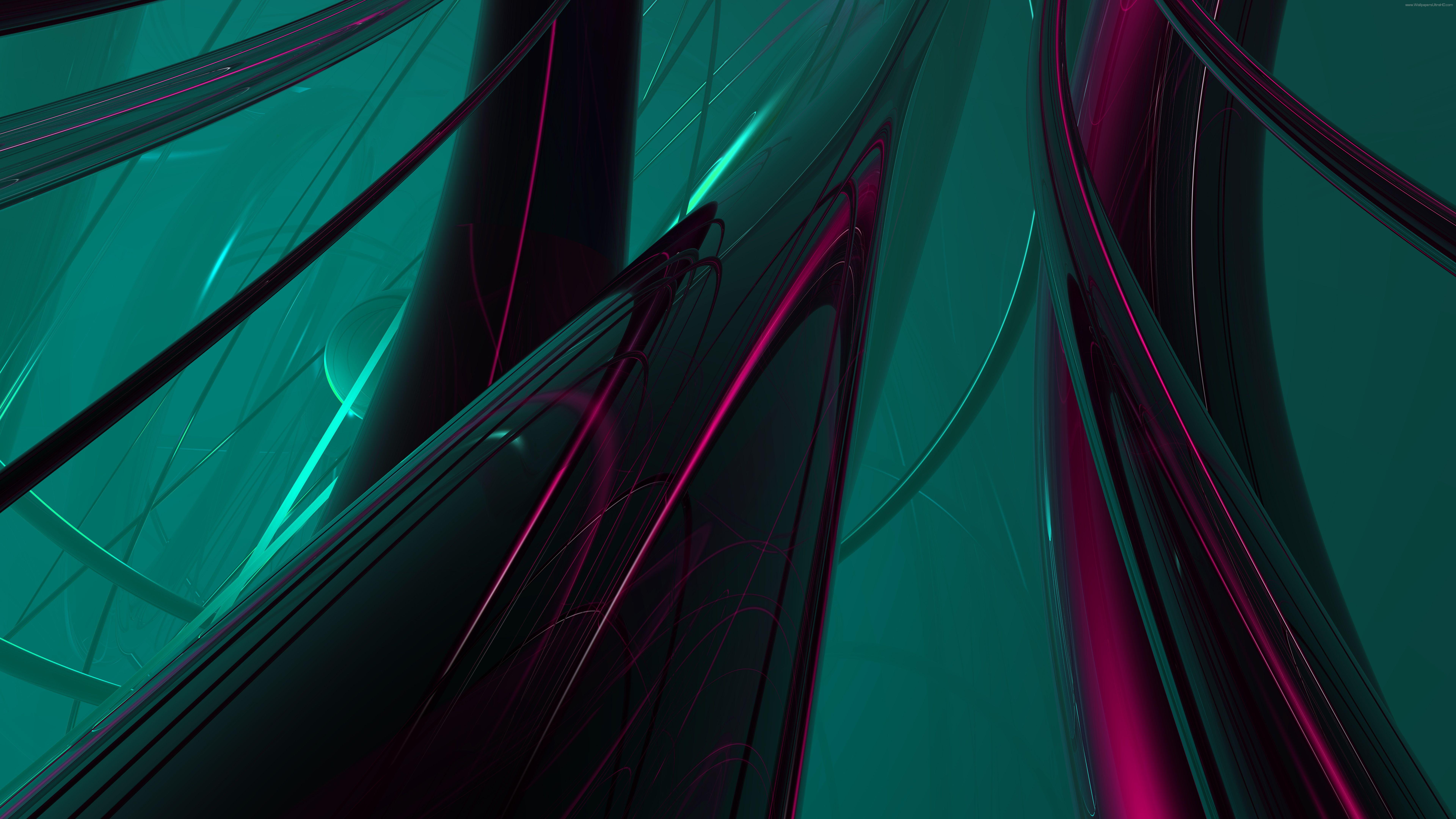 7680x4320 UHD abstract red + blue abstract green +purple