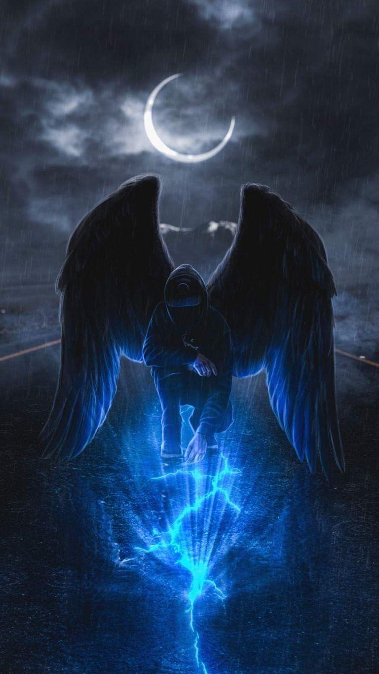 768x1365 Mystic Angel iPhone Wallpaper Wallpaper : iPhone Wallpaper. Dark fantasy art, Dark wallpaper iphone, Dark art illustrations