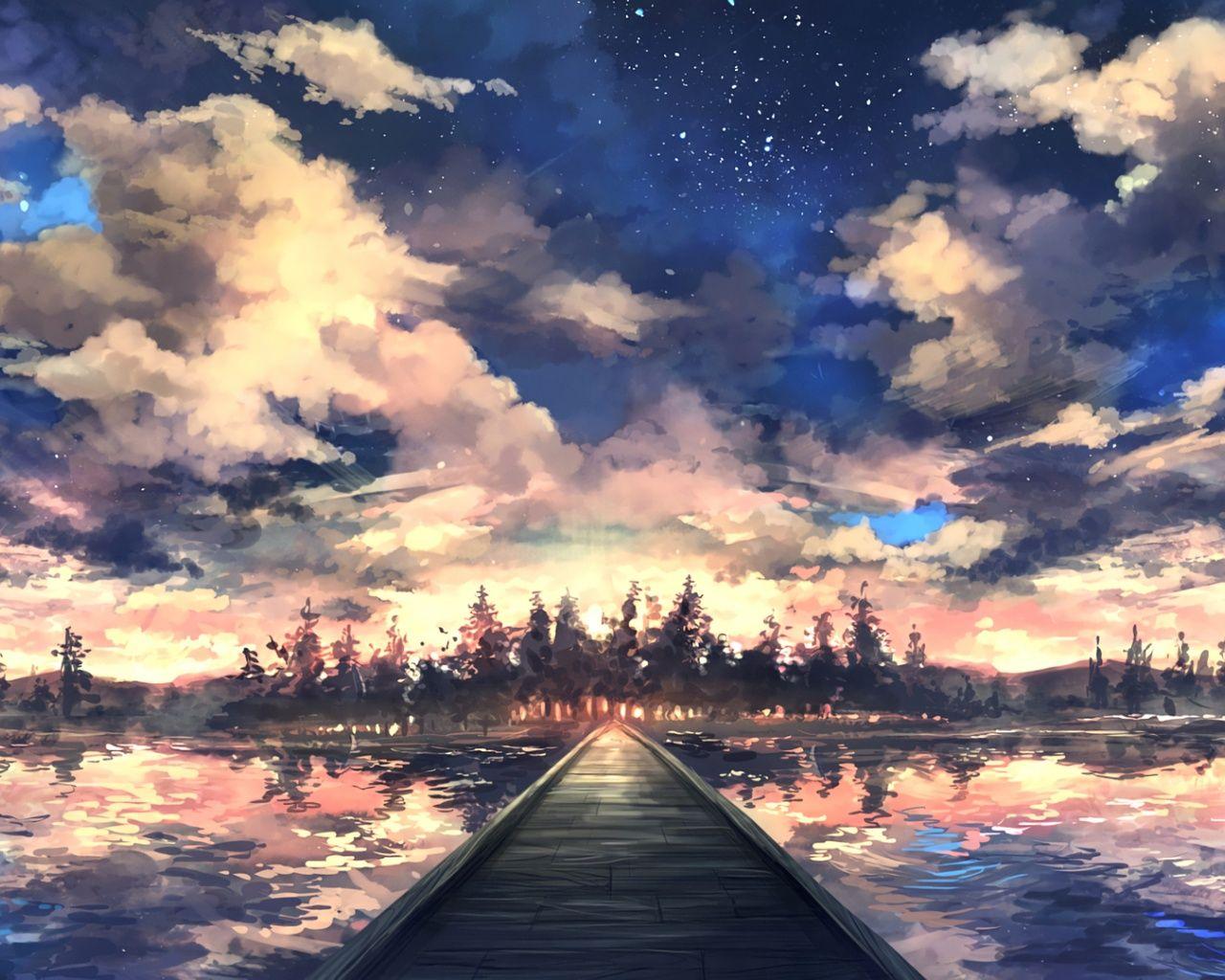 1280x1024 Night Fire desktop PC and Mac wallpaper