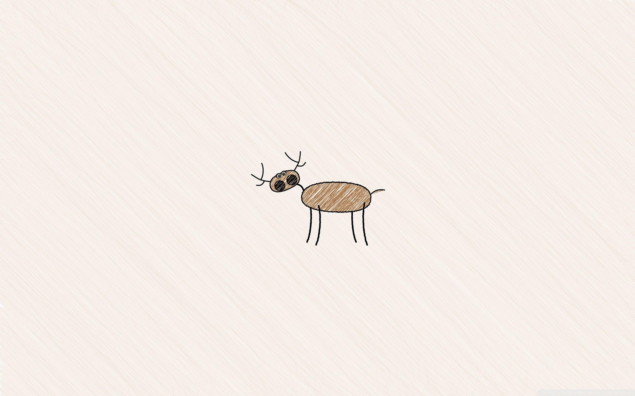2560x1600 Funny Deer Drawing Ultra HD Desktop Background Wallpaper for 4K UHD TV : Multi Display, Dual Monitor : Tablet