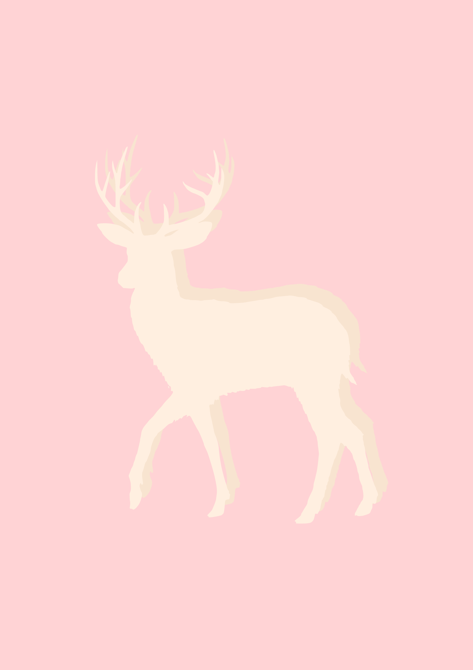 1587x2245 Stag Deer Drawing Print. Deer Drawing, Drawing Prints, Poster Prints