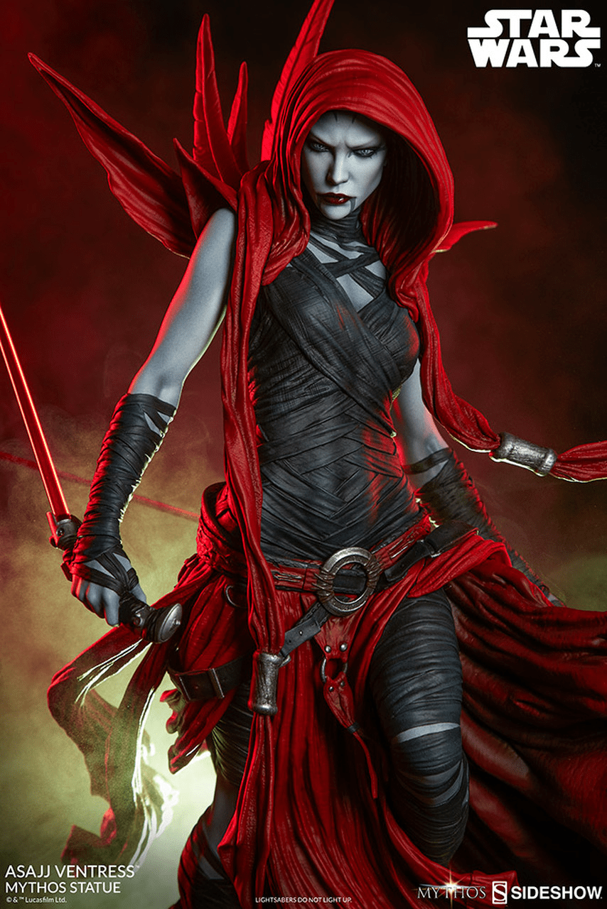 854x1280 Sideshow Collectibles Asajj Ventress Mythos Statue. Star wars characters picture, Star wars image, Star wars picture