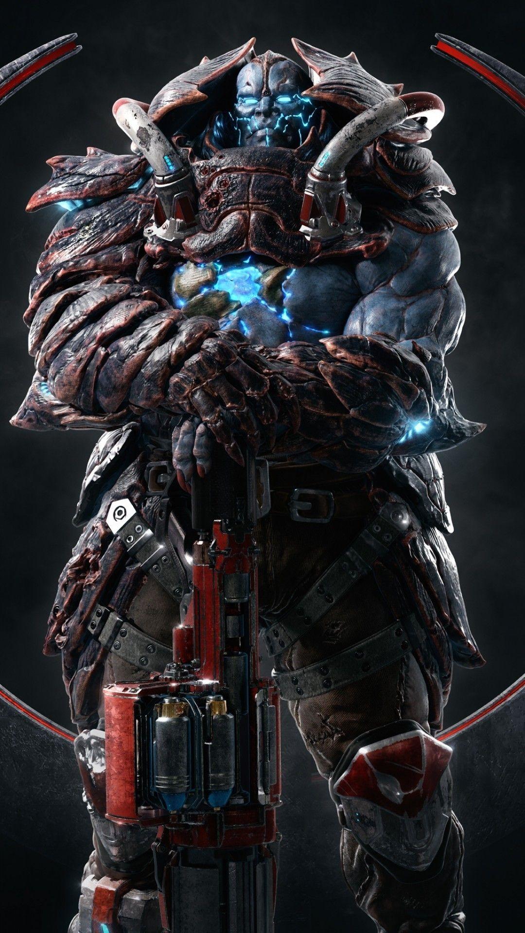 1080x1920 Download 1080x1920 Quake Champions, Scale Bearer, Armored Wallpaper for iPhone iPhone 7 Plus, iPhone 6+, Sony Xperia Z, HTC One