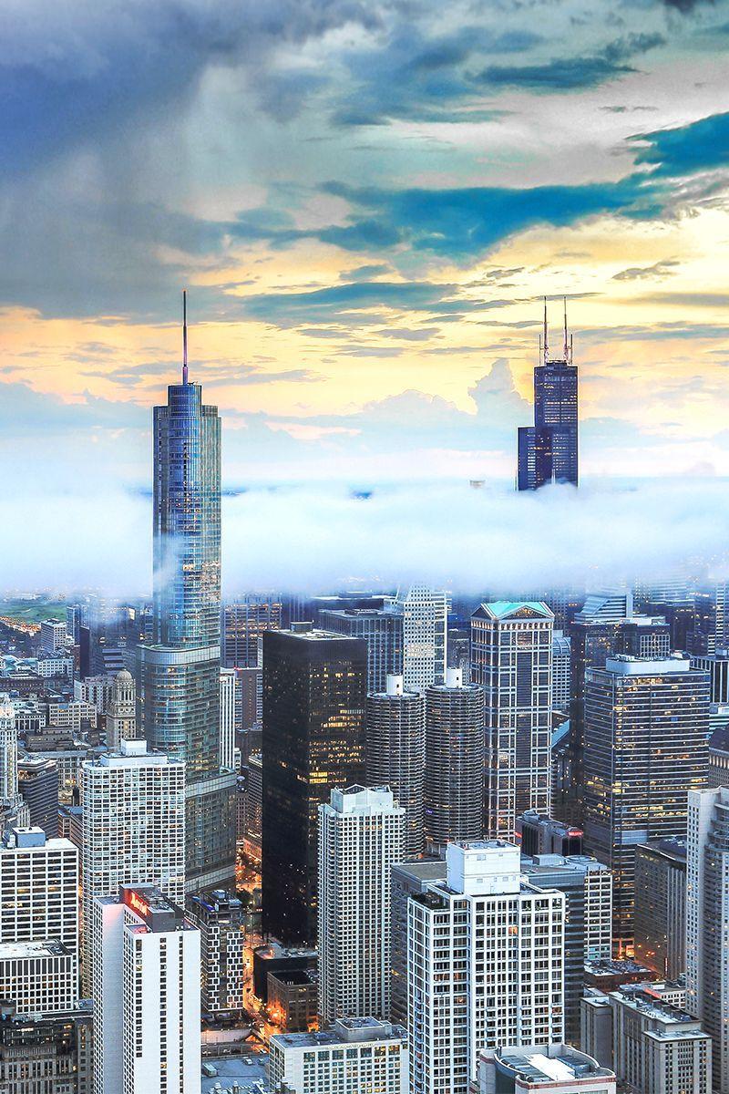800x1200 Chicago Canvas Vertical Print Ready To Hang Chicago Skyline. Etsy. Chicago skyline, Chicago wallpaper, Chicago aesthetic