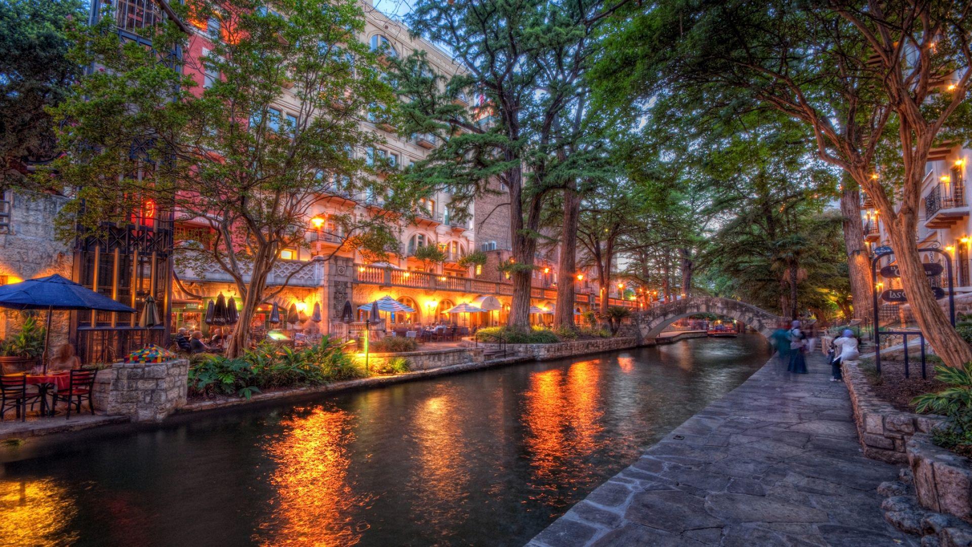 1920x1080 Download Wallpaper 1920x1080 san antonio, texas, sunset, building, architecture, hdr Full HD 1080p HD Background