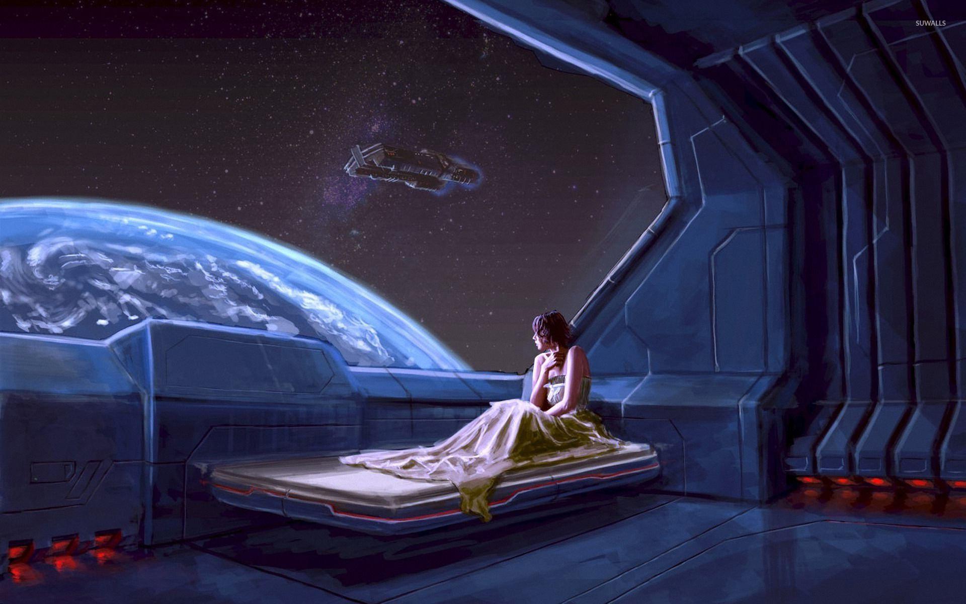 1920x1200 Inside Spaceship Wallpaper