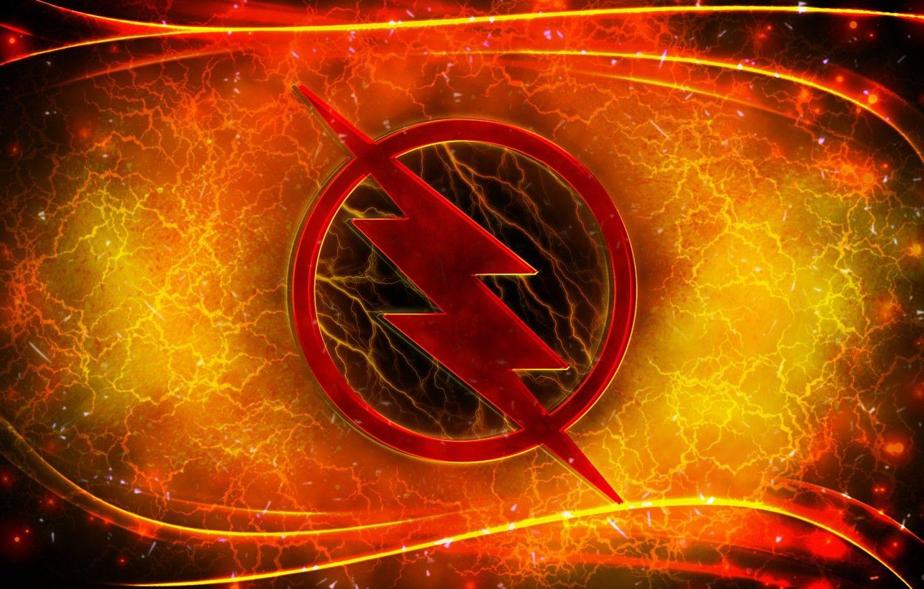 1332x850 Photo Wallpaper Logo, Lightning, Comics, Reverse Flash The Flash Symbol