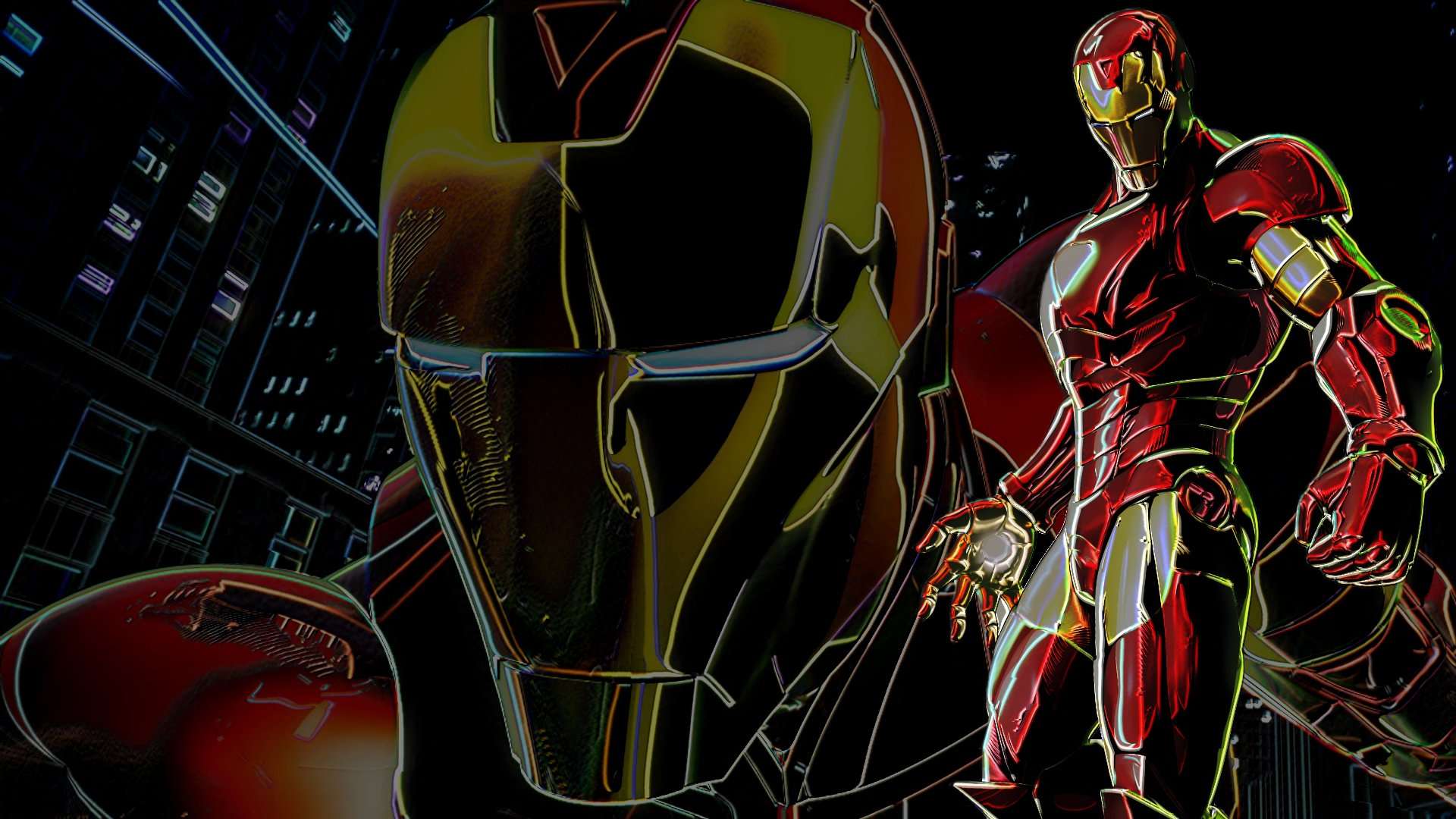 1920x1080 Iron Man Keyboard Wallpaper
