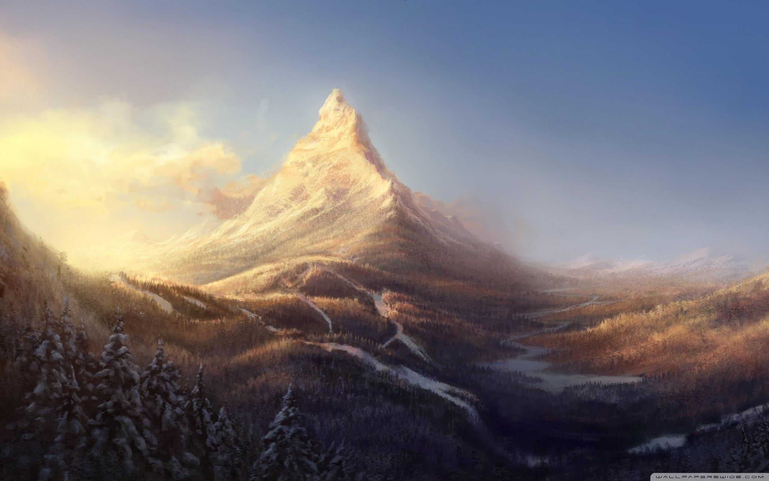 2560x1600 Mountain Top Desktop Wallpaper