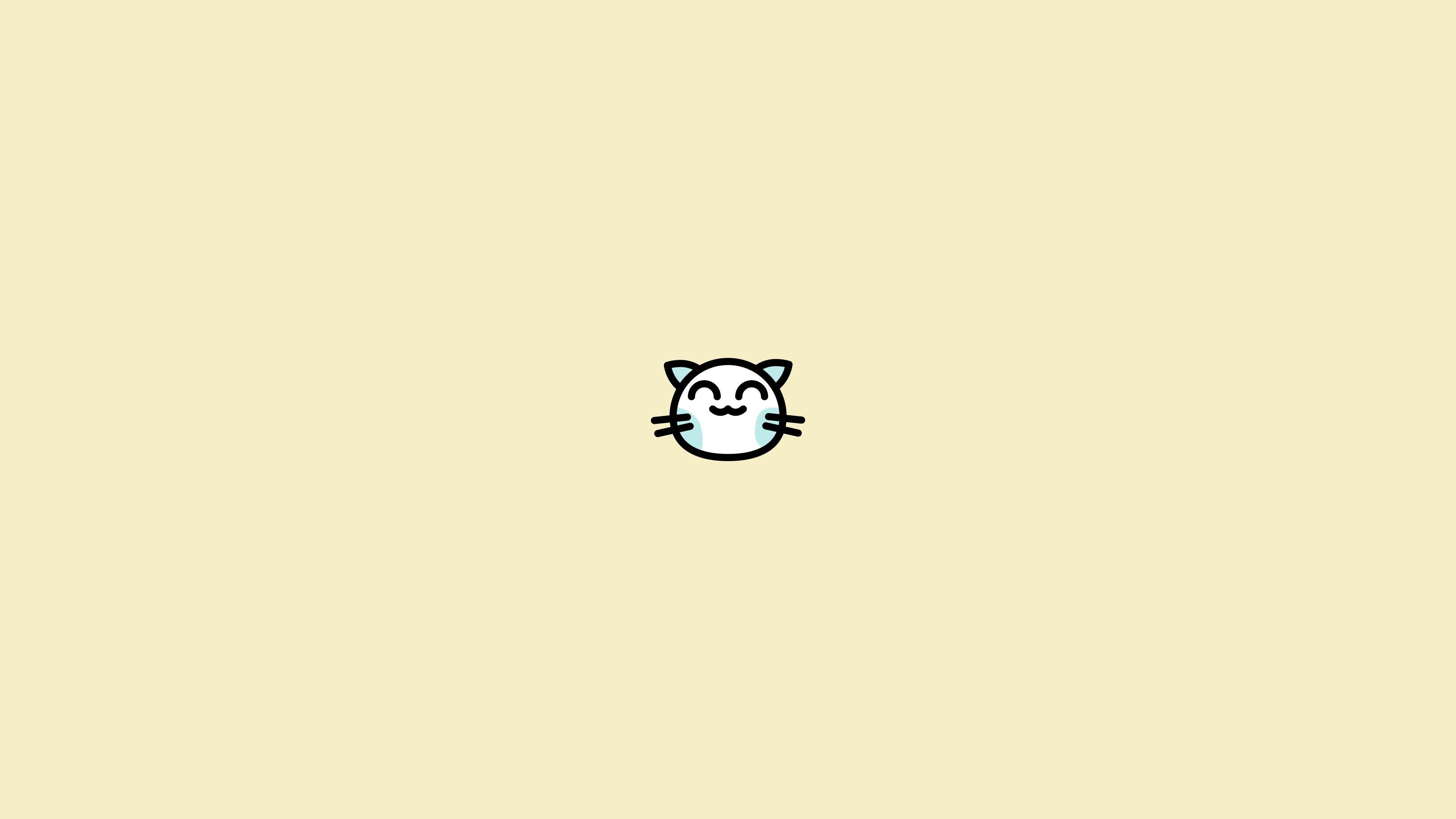 3840x2160 Minimalistic Cat 4K wallpaper. Cat wallpaper, Wallpaper, Star wars background