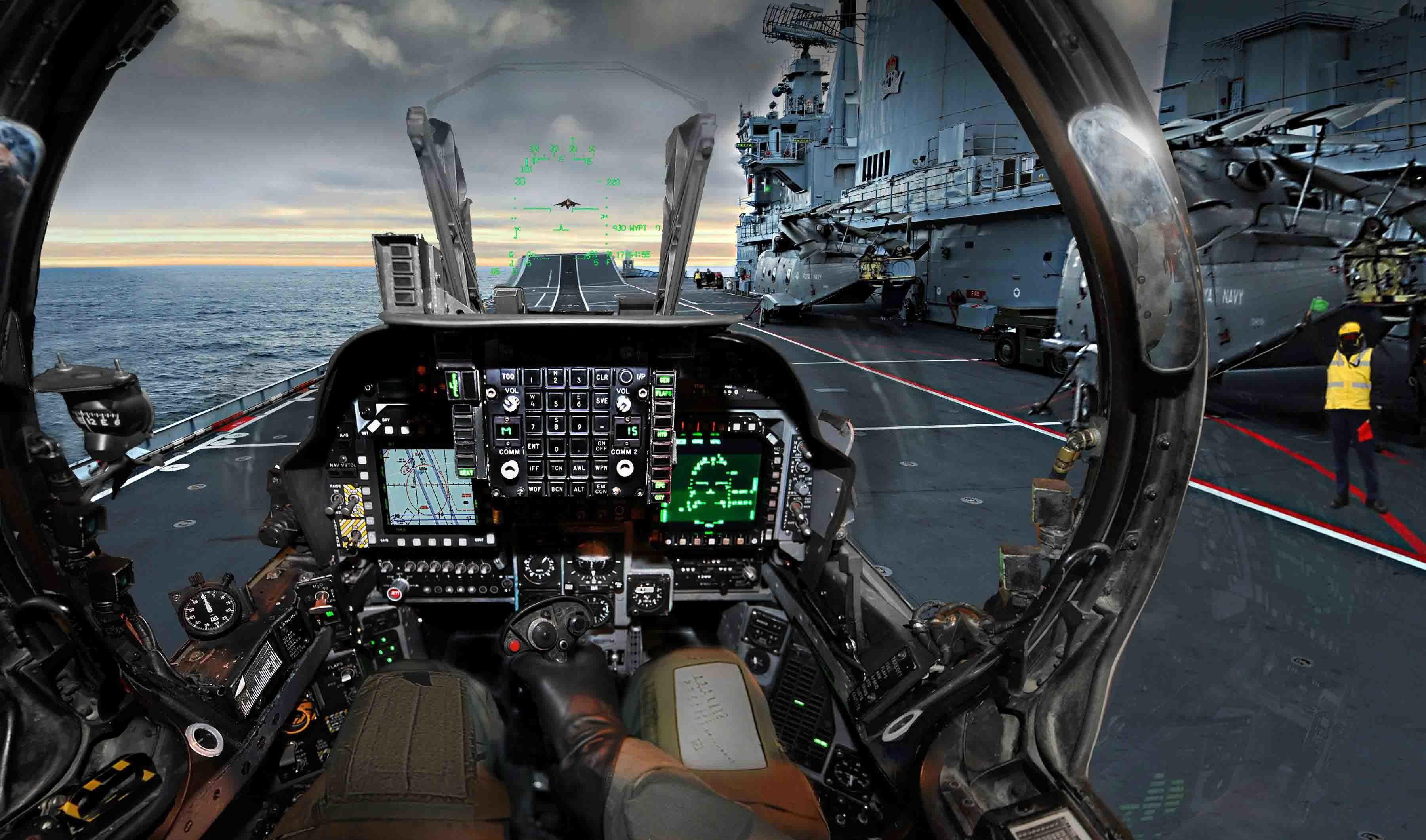 3600x2122 Airplane Cockpit Wallpaper HD