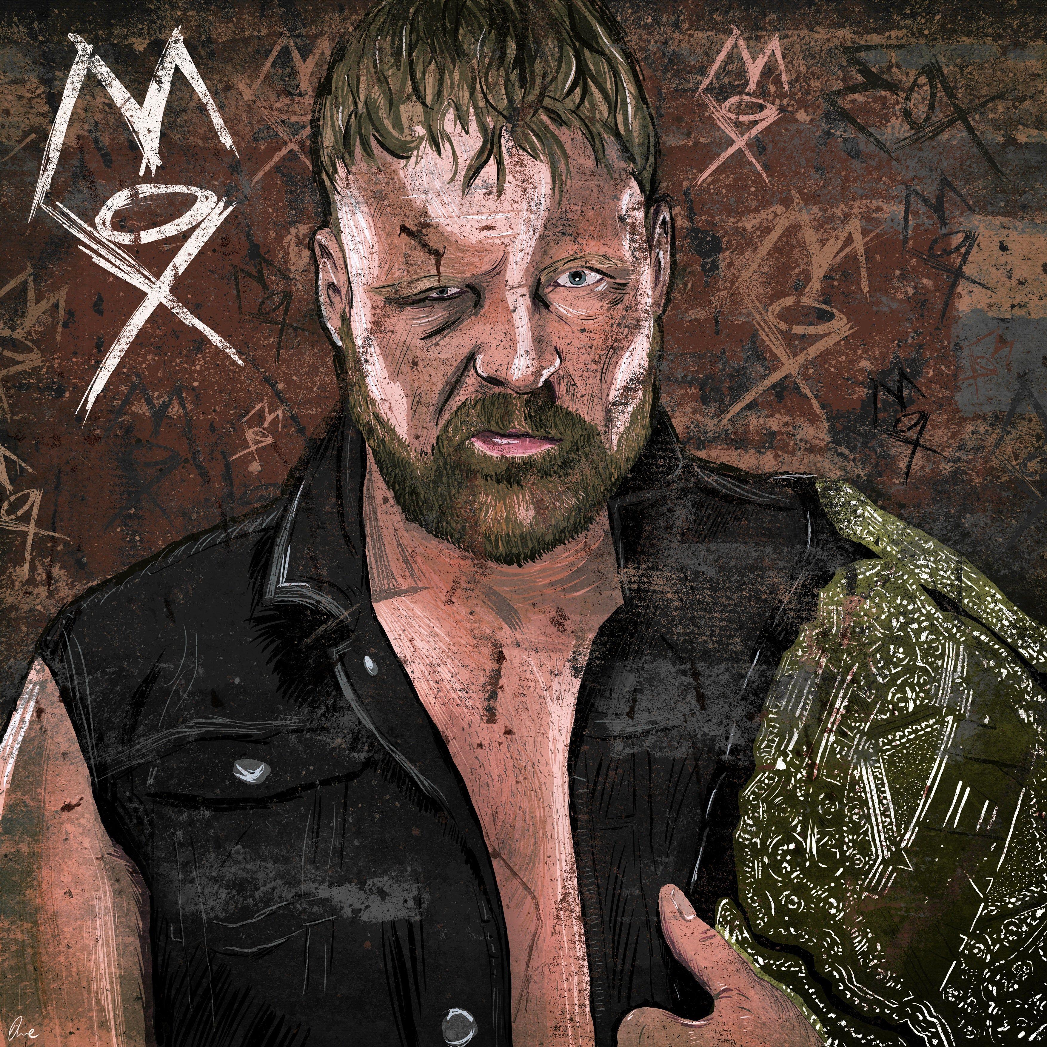 3508x3508 After posted my Darby Allin illustration the other day, I was commissioned for a Jon Moxley version. As it was my first commission, the £65 went to the AgeUK charity. Thanks!