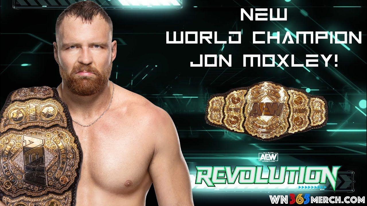 1280x720 Jon Moxley wins AEW World Championship at AEW Revolution. Who does Moxley face next for the title?