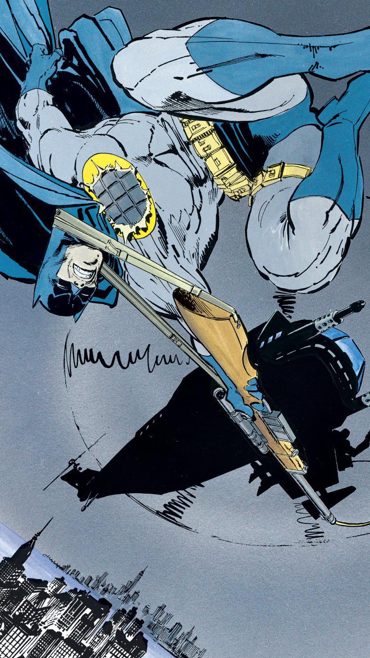 750x1334 Wallpaper material from Frank Miller's The Dark Knight Returns