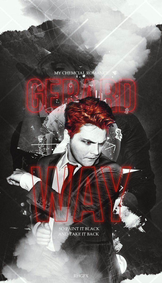 687x1200 RHGFX -. The Man who made our emo phase amazing. MY CHEMICAL ROMANCE. Phone Wallpaper #GerardWay #MyChemicalRomance #MCR