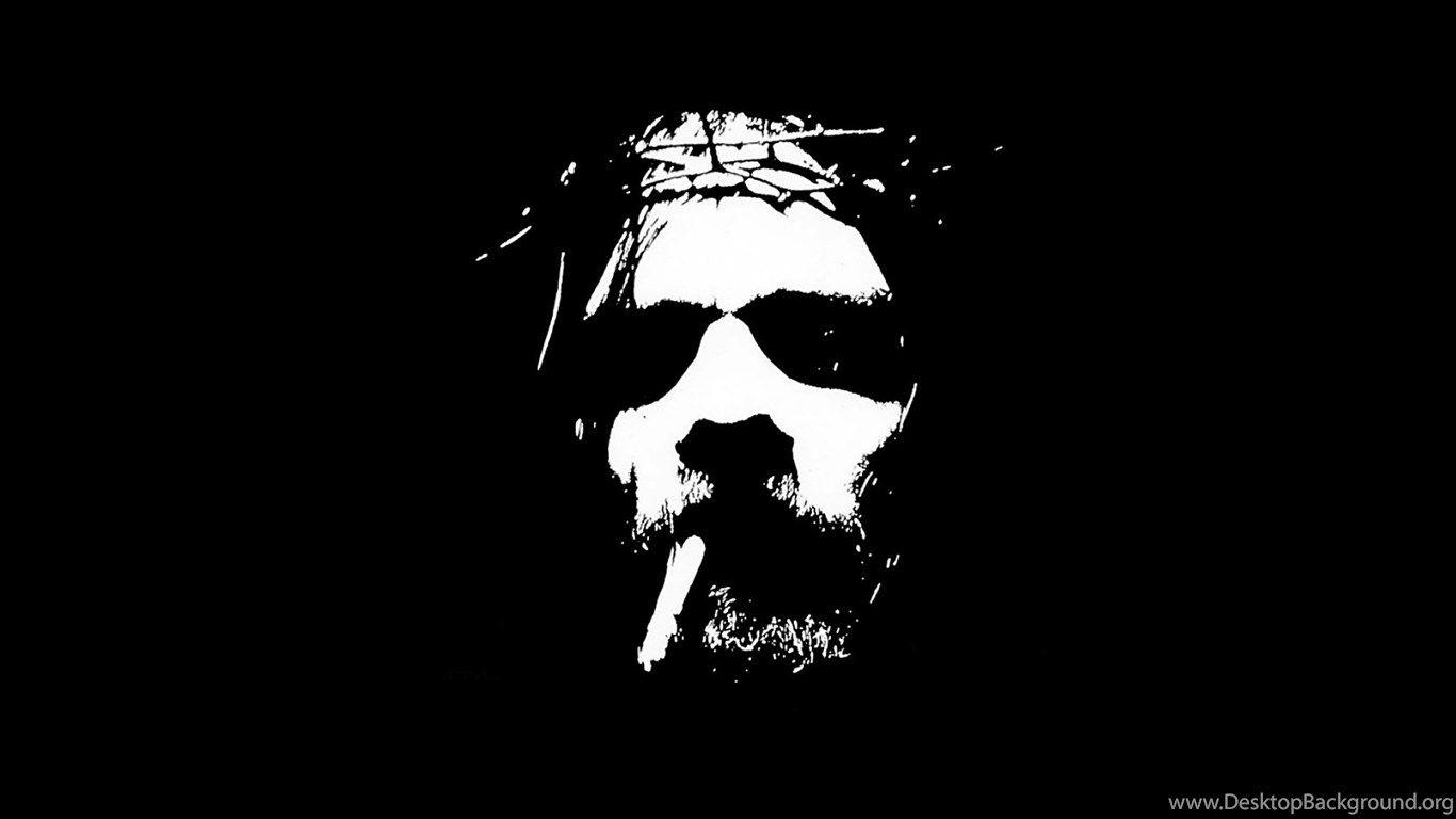 1366x768 Black And White Picture Of Jesus HD Wallpaper Pretty Desktop Background